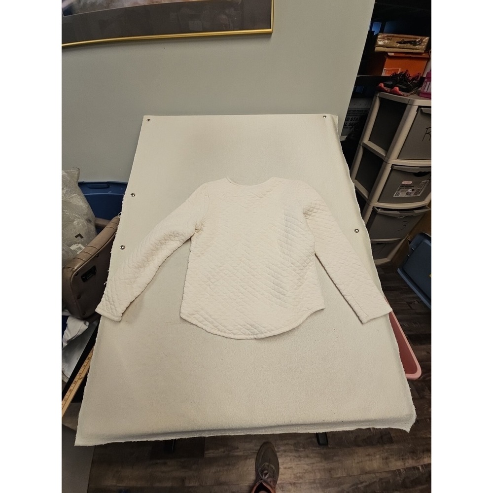 Orvis Womens Pullover  Pink‎ Quilted Small Long Sleeve - Picture 6 of 7
